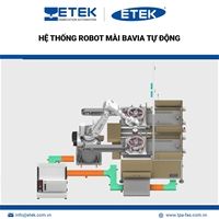 Hệ thống robot mài Bavia tự động | Robotic Deburring System| Fabrication solutions | ETEK