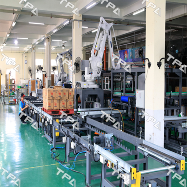 Hình ảnh TPA cung cấp hệ thống Palletizer cho 2 dây chuyền sản xuất