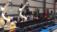 ETEK cung cấp giải pháp robot ABB hàn thang cáp 
