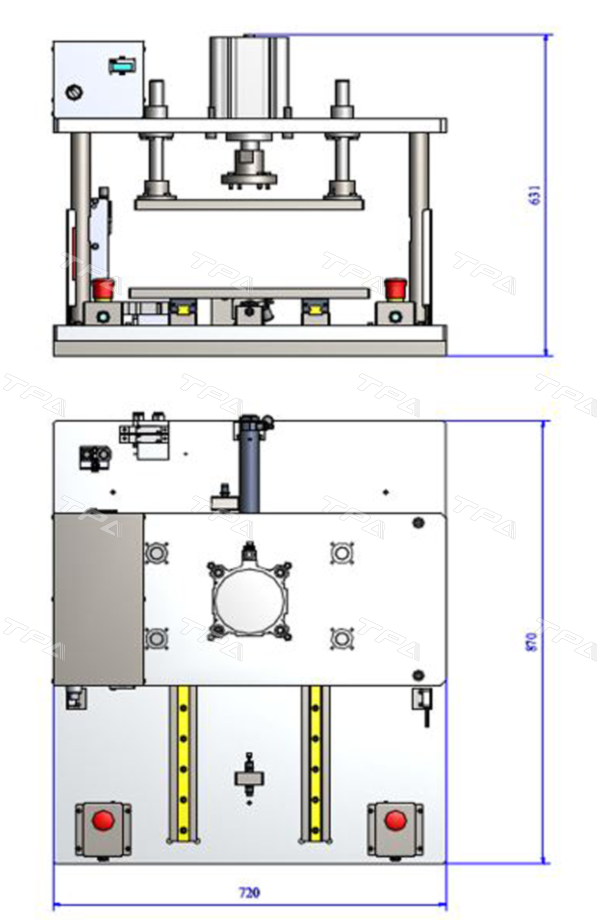 Máy tự động ép (cắt ) 